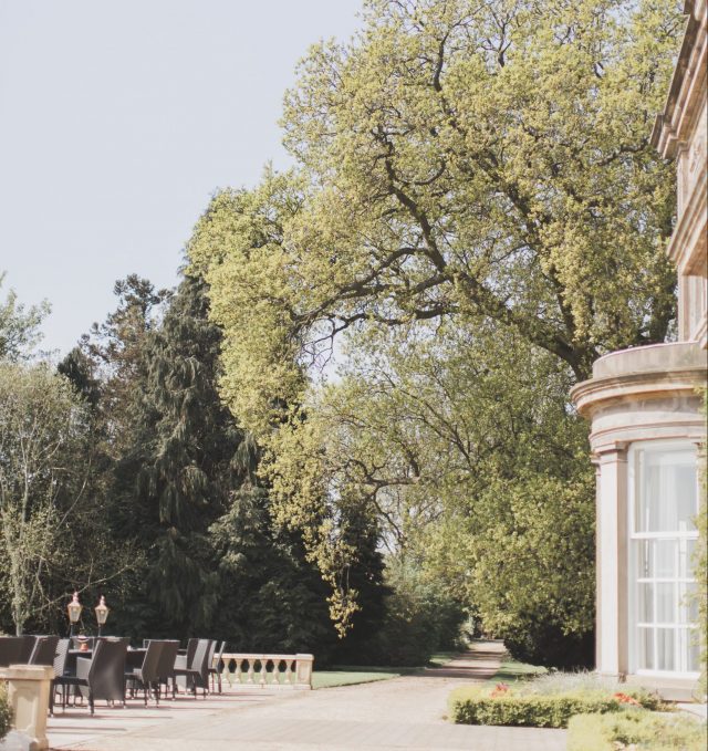 Top Terrace at Hothorpe Hall